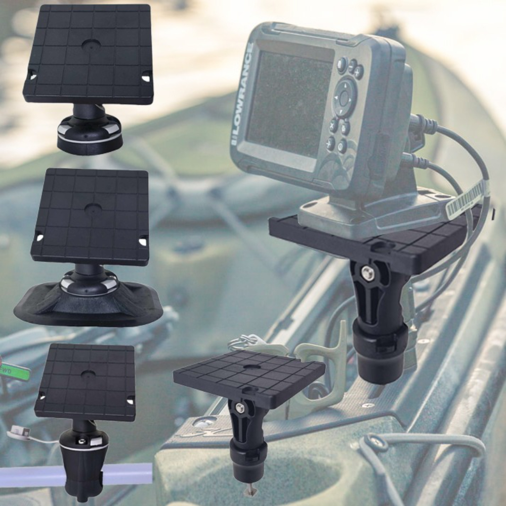 Fishing Kayak Cart - Kayak Canoe Track Rail Fishfinder Mount