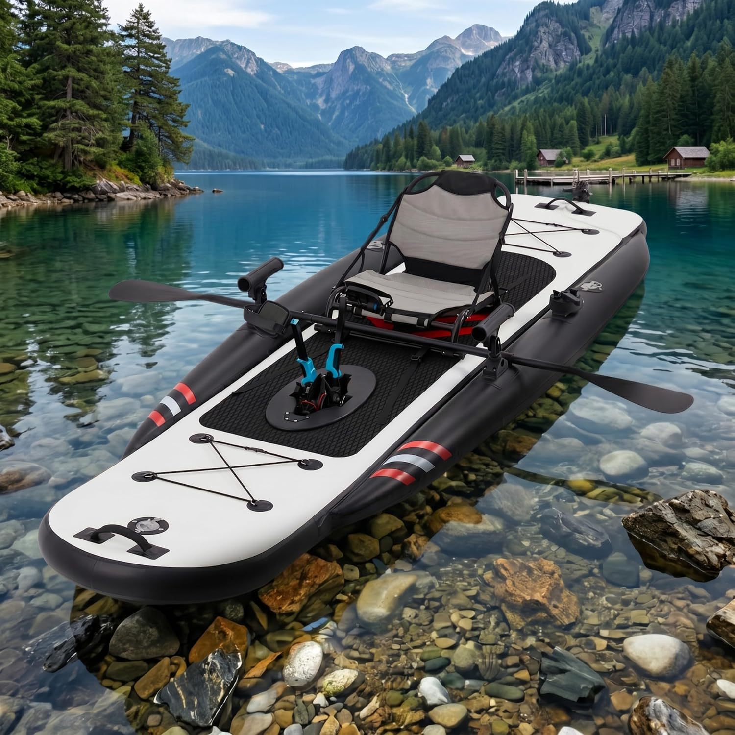 12ft Premium PVC Inflatable Fi - Fishing Kayak Seat reseña y precio