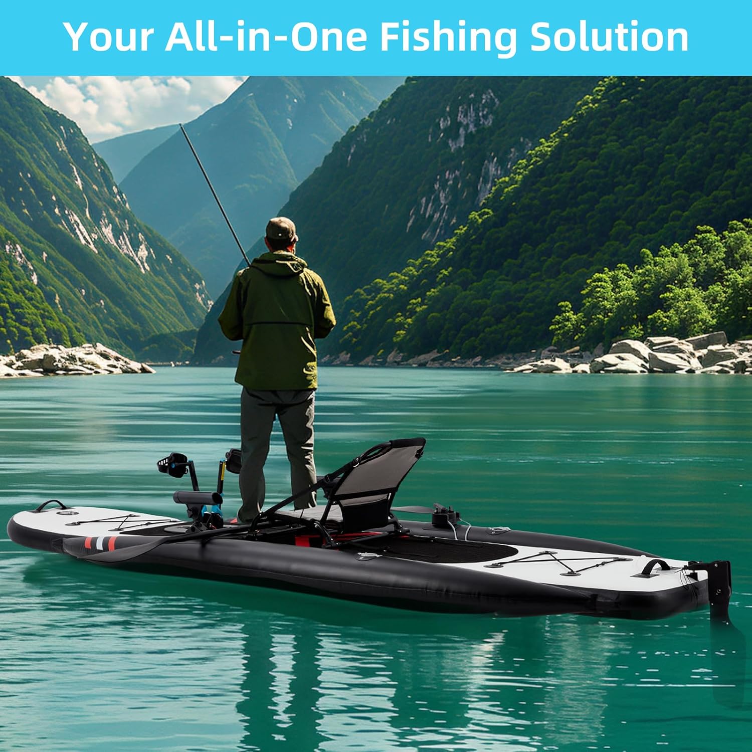 12ft Premium PVC Inflatable Fi - Fishing Kayak Seat reseña y precio