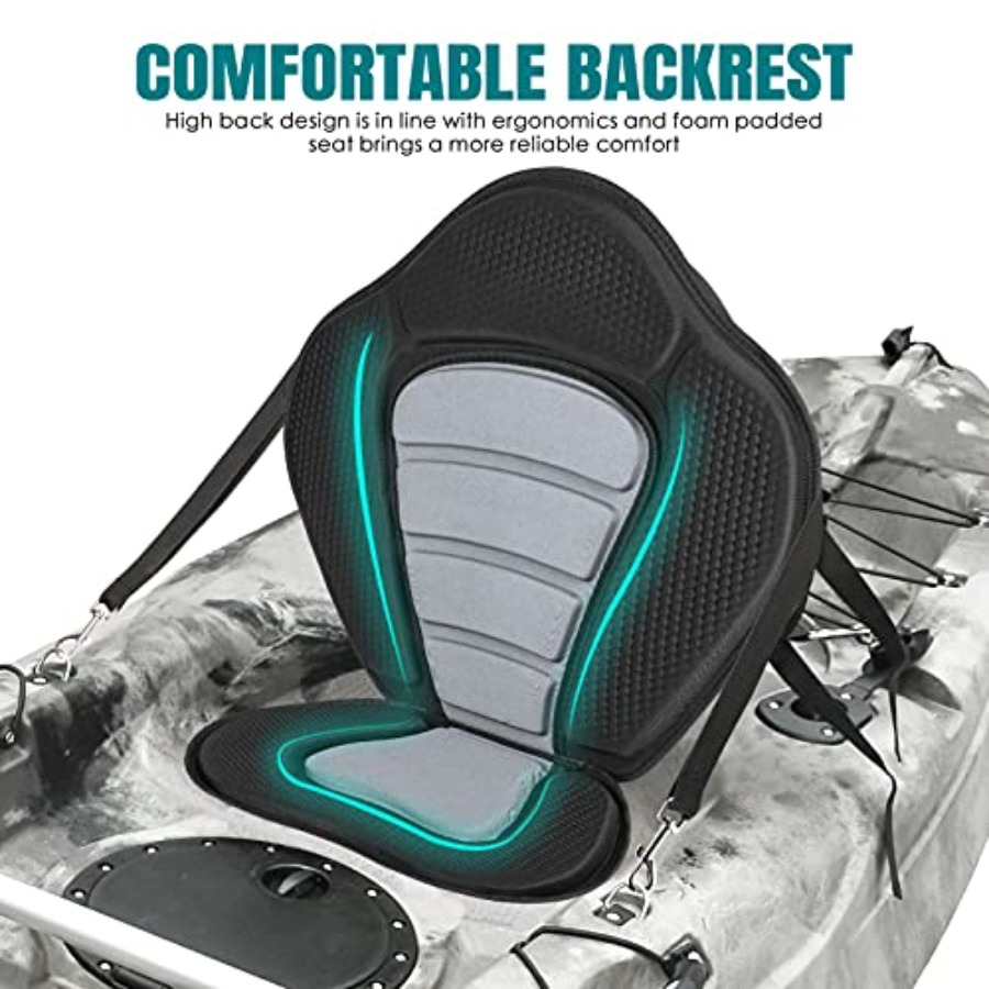 Deluxe Padded Kayak Seat with  - Fishing Kayak Storage Bag reseña y precio
