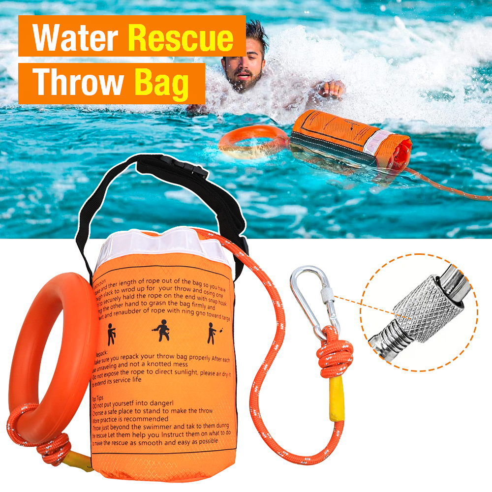 1SET Water Rescue Throw Bag, w - Fishing Kayak Crate reseña y precio