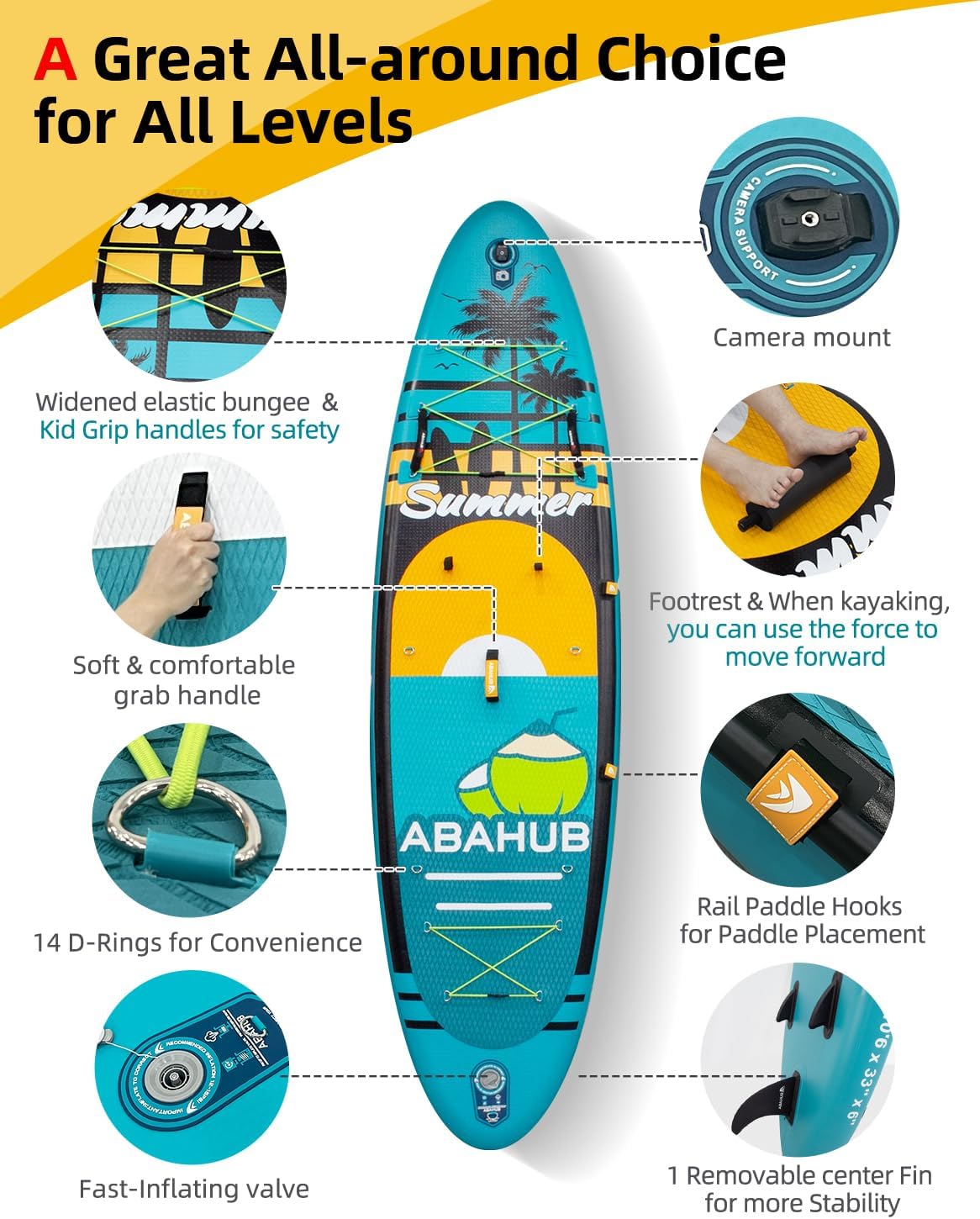 Wide 10.6ft x 31/34in Inflatab - Fishing Kayak Inflatable reseña y precio