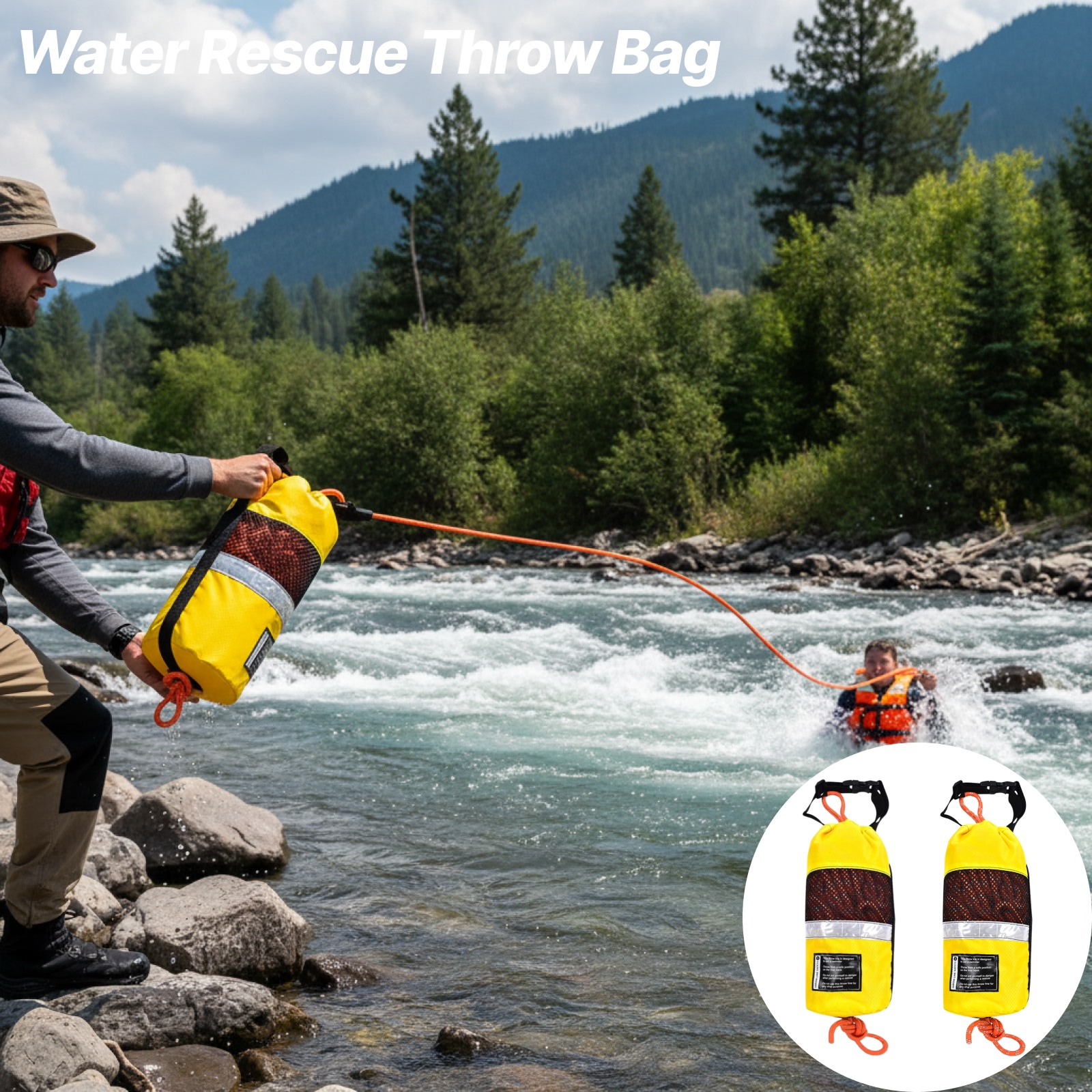 Throw Bag for Water Rescue Mar - Fishing Kayak Crate reseña y precio