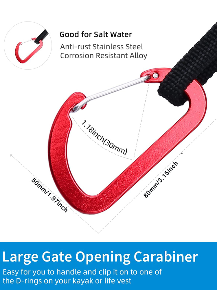 Kayak Paddle Leash Stretchable - Fishing Kayak Paddle Leash reseña y precio