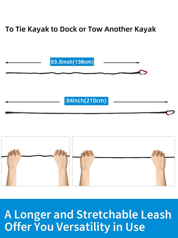 Kayak Paddle Leash Stretchable - Fishing Kayak Paddle Leash reseña y precio