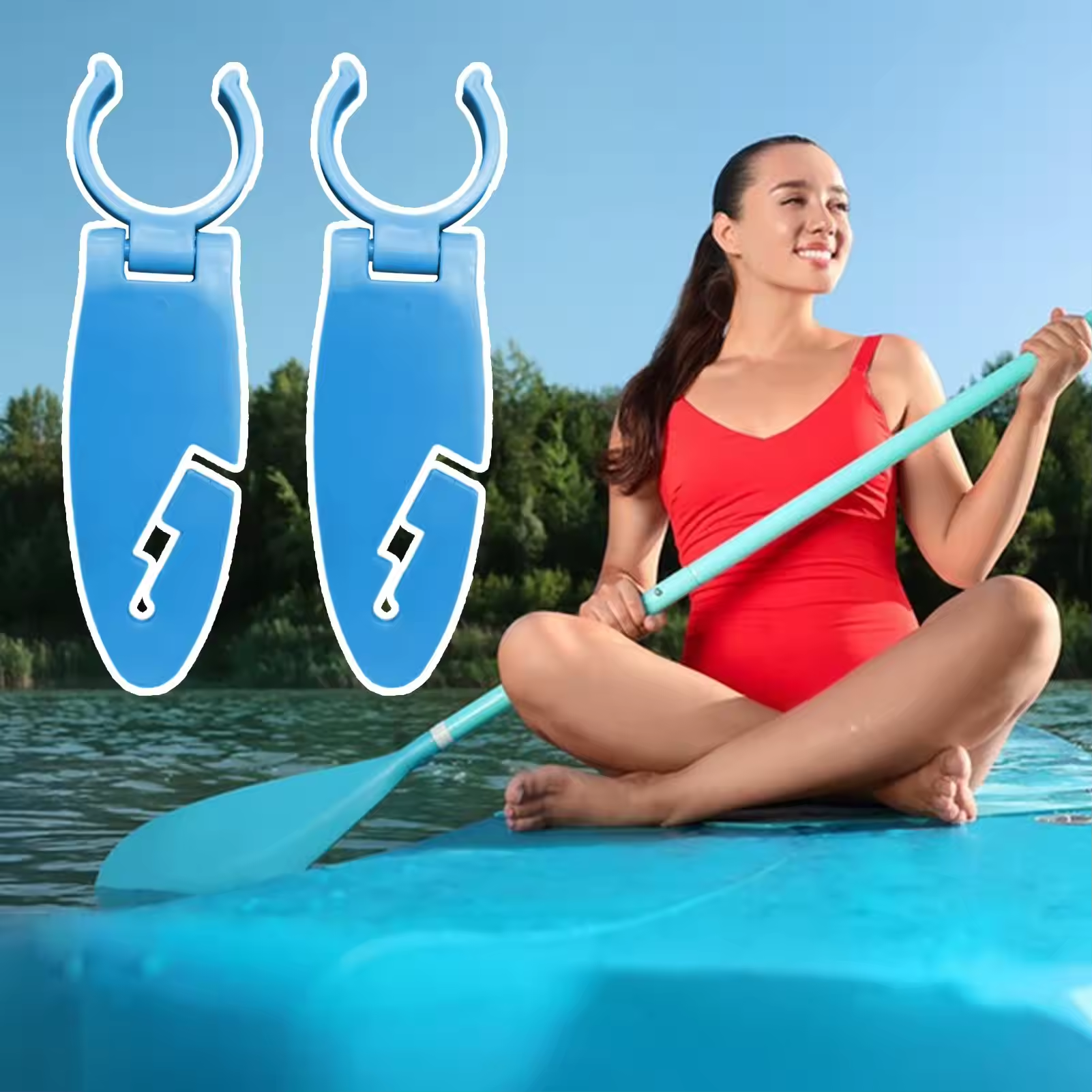 2pcs Stand Up Paddle Board Cli - Fishing Kayak Sit On Top reseña y precio