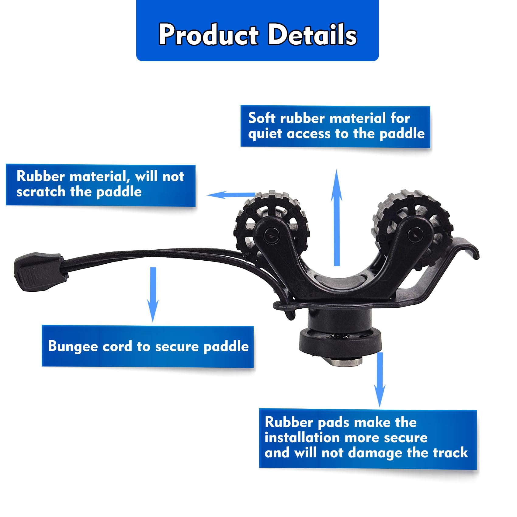 Kayak Rail Paddle Holder Kayak - Fishing Kayak Cart reseña y precio