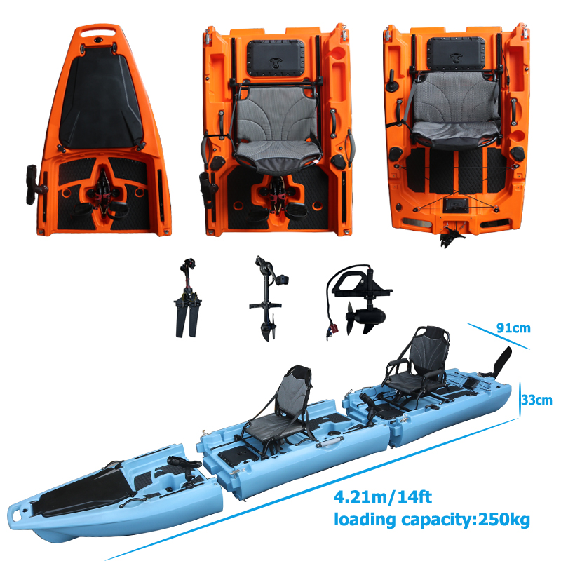 14FT 2 Person Detachable  Peda - Fishing Kayak Sit In reseña y precio