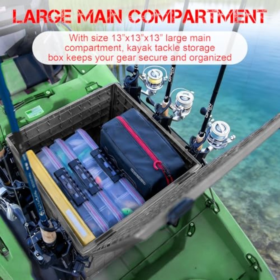 Kayak Fishing Crate with 4 Rod - Fishing Kayak Crate reseña y precio