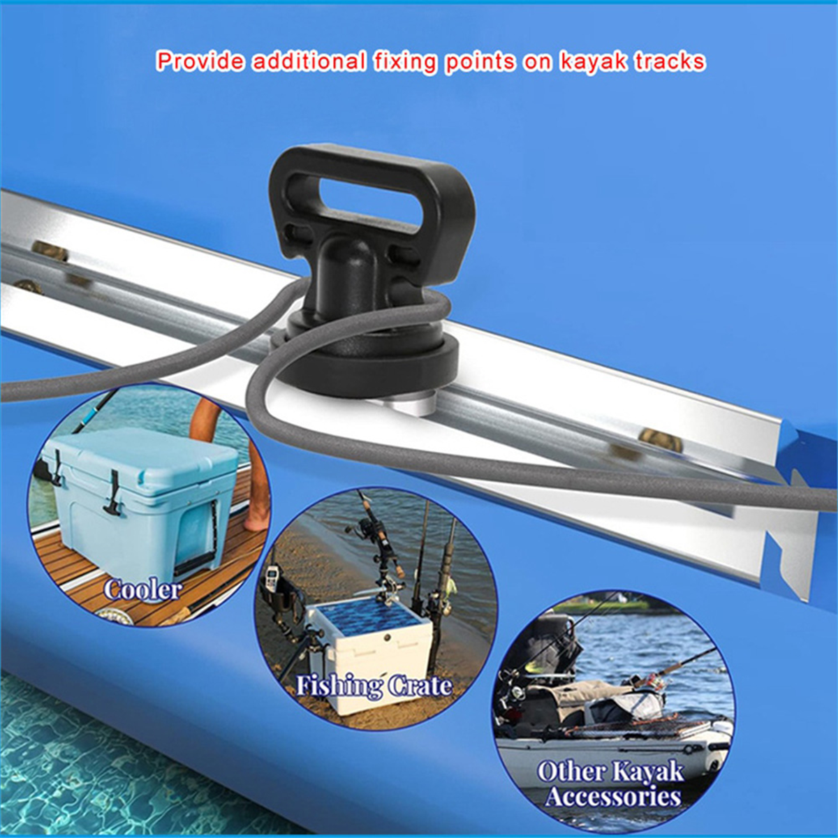 2525+ 4PCS Marine Track Mount  - Fishing Kayak Crate reseña y precio