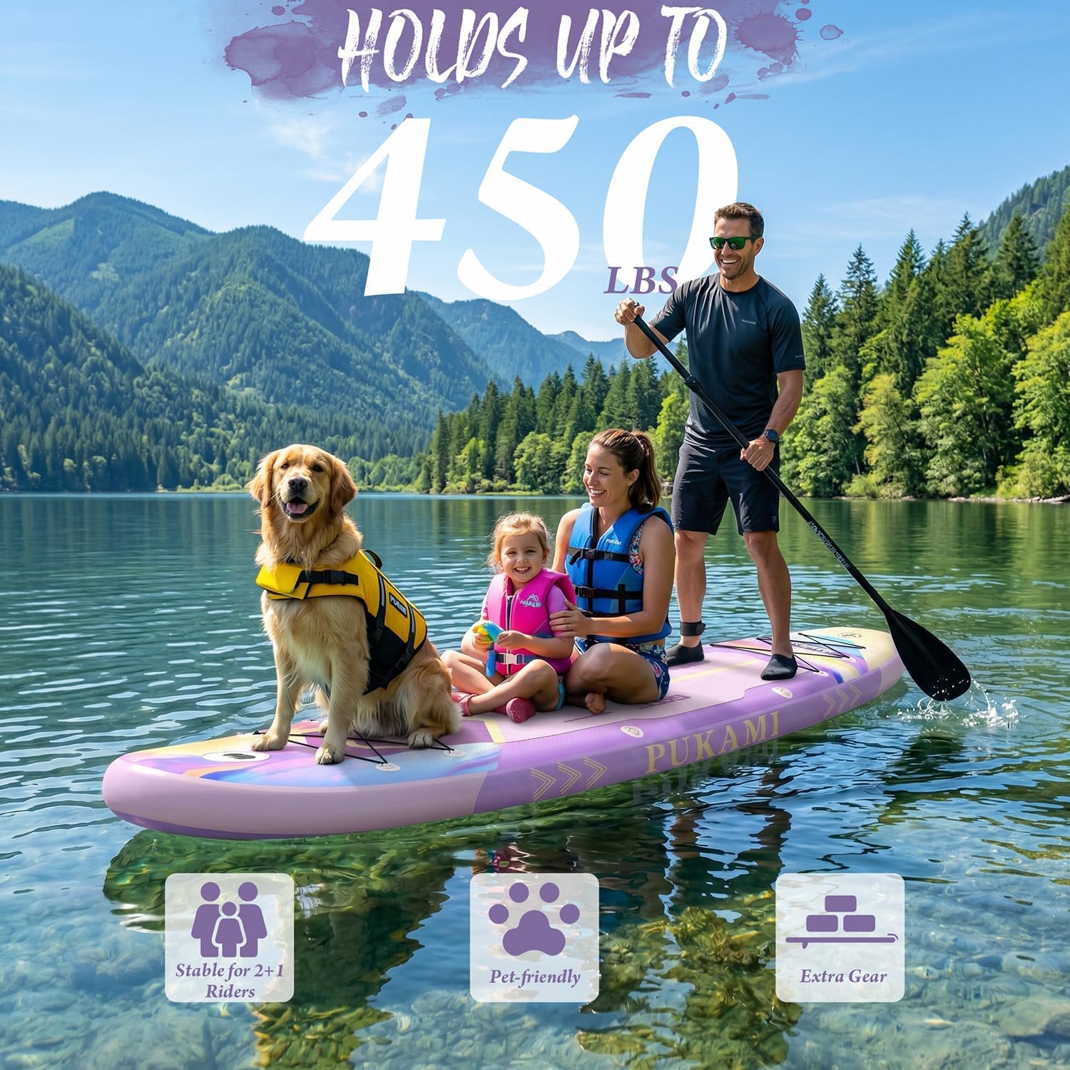 Extra Wide Inflatable Stand Up - Fishing Kayak Inflatable reseña y precio