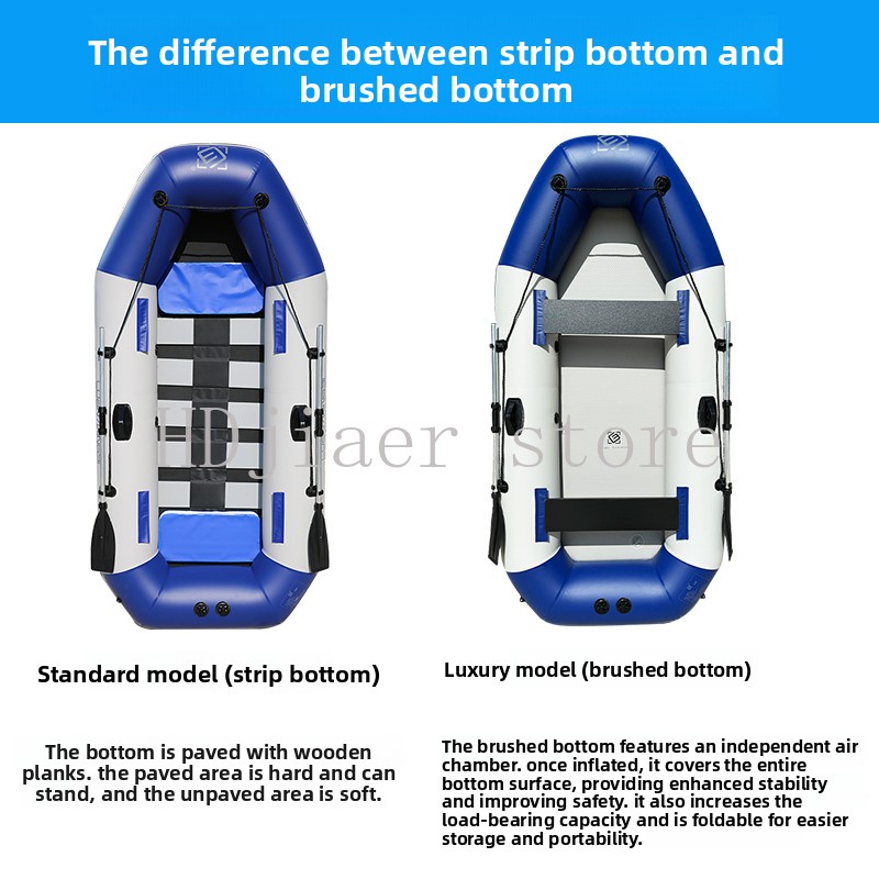 Inflatable Boat with Hard Bott - Fishing Kayak Inflatable reseña y precio