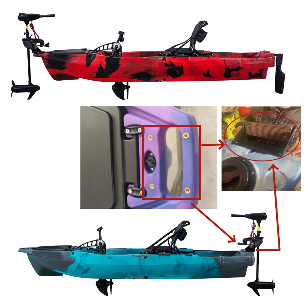 Pedal Kayak Fishing Motor Brac - Fishing Kayak Cart reseña y precio