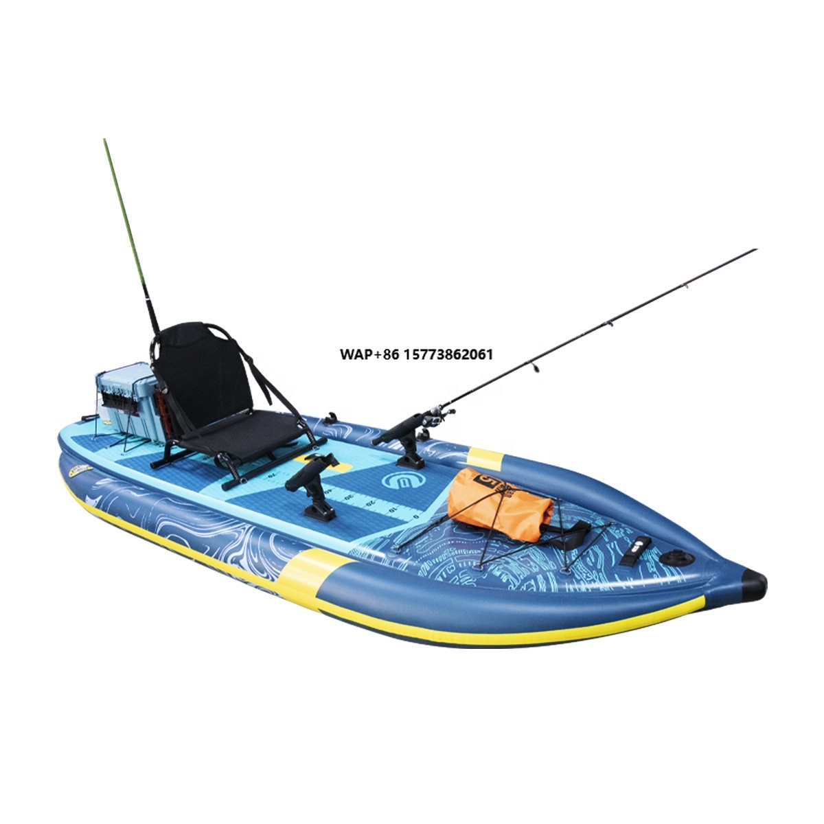 Three Air Chamber Inflatable F - Fishing Kayak Rod Holder reseña y precio