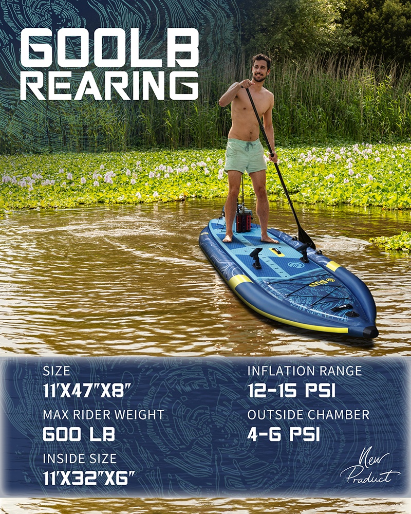 Three Air Chamber Inflatable F - Fishing Kayak Rod Holder reseña y precio